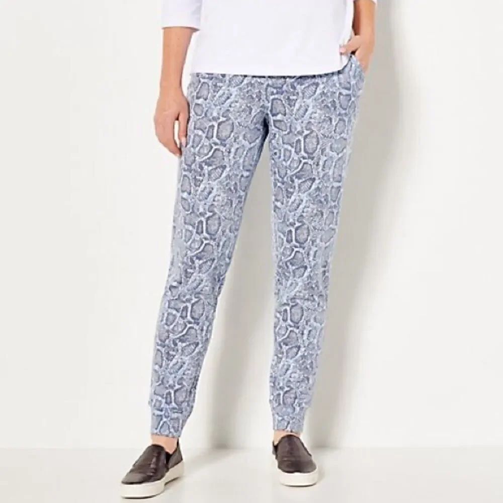 Denim & Co. Comfort Zone Soft Blend Knit Pull On Joggers